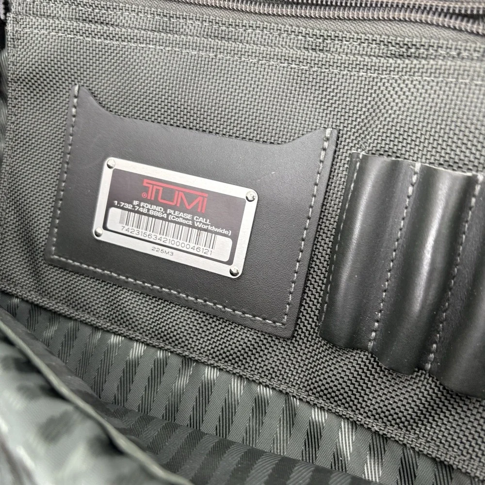 Tumi 225M3 carry on laptop briefcase bag‎ Deep Forrest Green **no Shoulder Strap